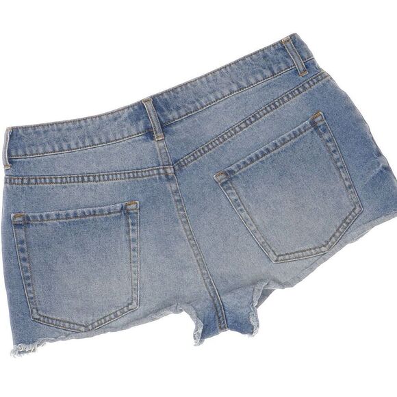 Forever 21 Shorts Womens Size 29 High Rise Button Fly Distressed Blue Cotton - Picture 4 of 9